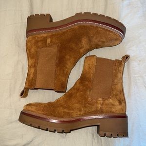Tory Burch Suede Booties. EUC.